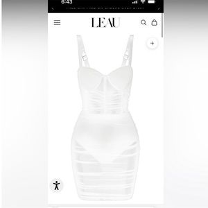 Sexy bachelorette dress in white